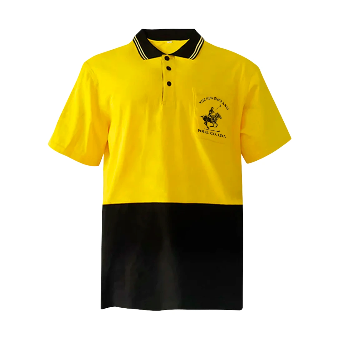Polo Amarillo & Negro Bicolor – Polo Perú