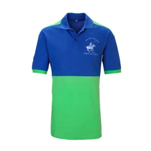 Polo Clásico Bicolor Azul Verde